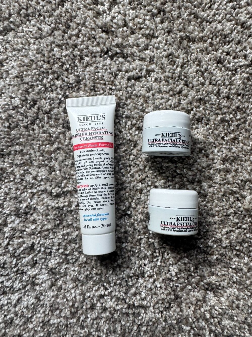 Kiehl's Ultra Facial Barrier-Hydrating Cleanser and Ultra Facial Cream